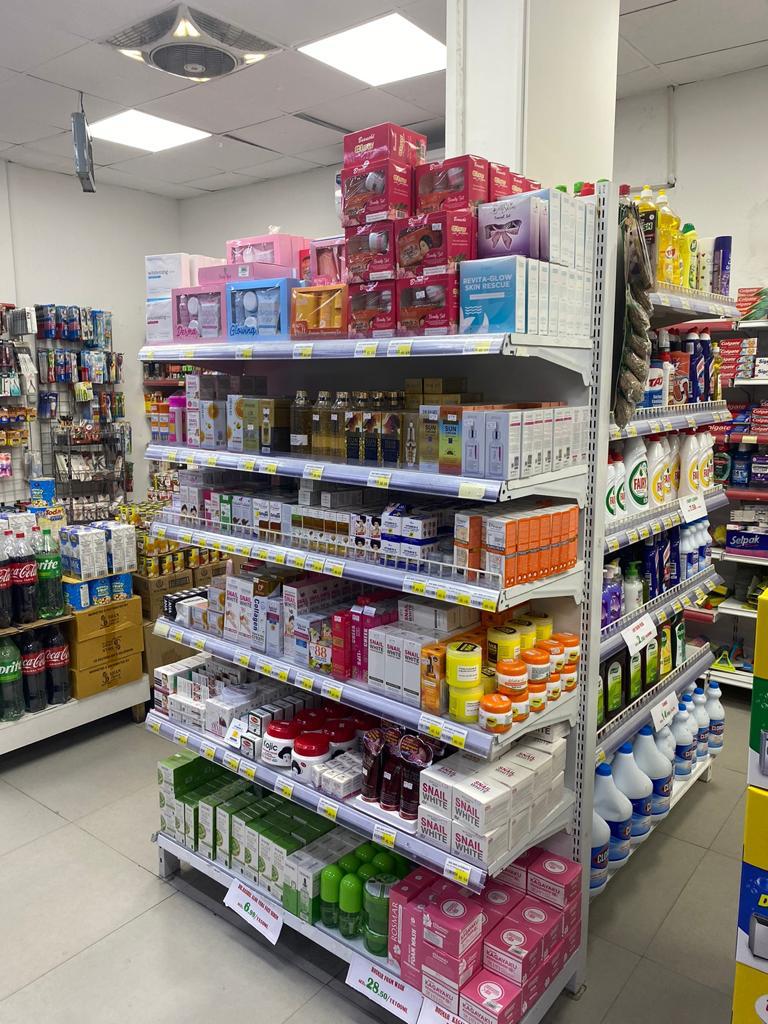Household and utility products inside the supermarket